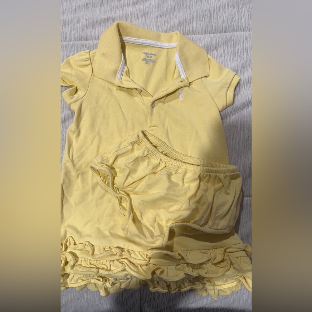 Yellow polo dress